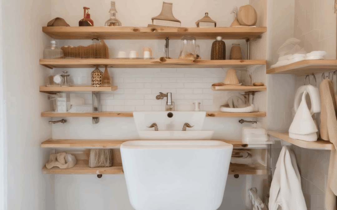 Transform Your Bathroom with DIY Shelving Ideas: Maximize Space and Style with Custom Designs