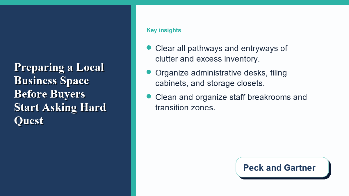 Preparing a Local Business Space Before Buyers Start Asking Hard Questions Preparing a Local Business Space Before Buyers Start Asking Hard Questions