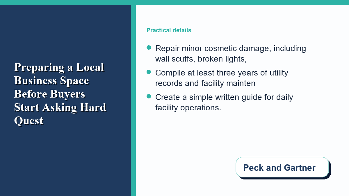 Preparing a Local Business Space Before Buyers Start Asking Hard Questions support visual 1